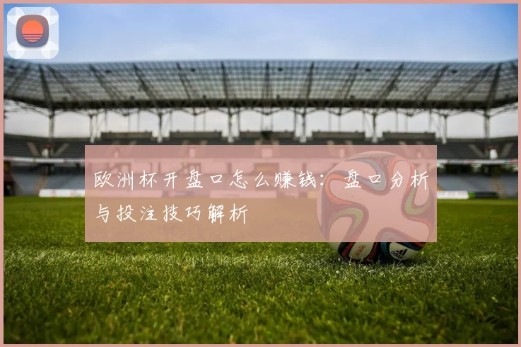 欧洲杯开盘口怎么赚钱:盘口分析与投注技巧解析